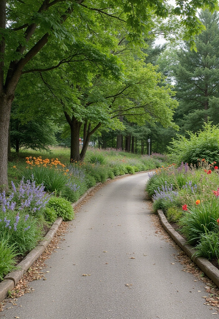 14 Wooden Driveway Edging Ideas That Add a Rustic Charm to Your Home! - 2. Log Round Edging