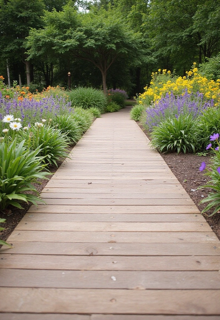 14 Wooden Driveway Edging Ideas That Add a Rustic Charm to Your Home! - 3. Rustic Timber Sleepers