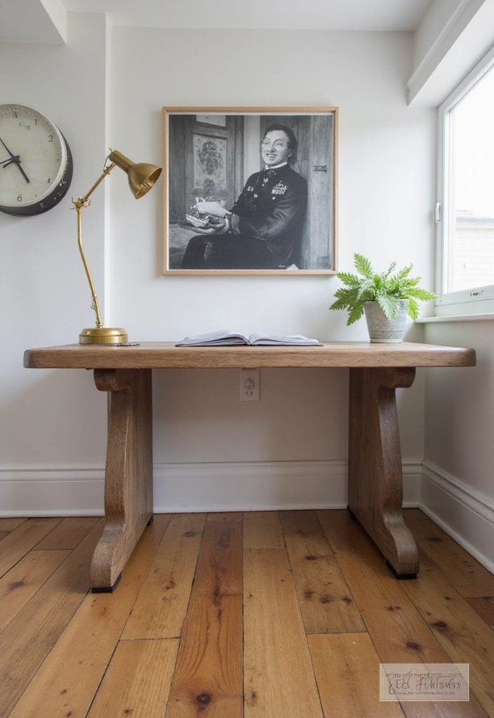 15 Corbel Styling Ideas to Elevate Your Home Office (Get Ready for #9!) - 11. Corbels Integrated into Desks