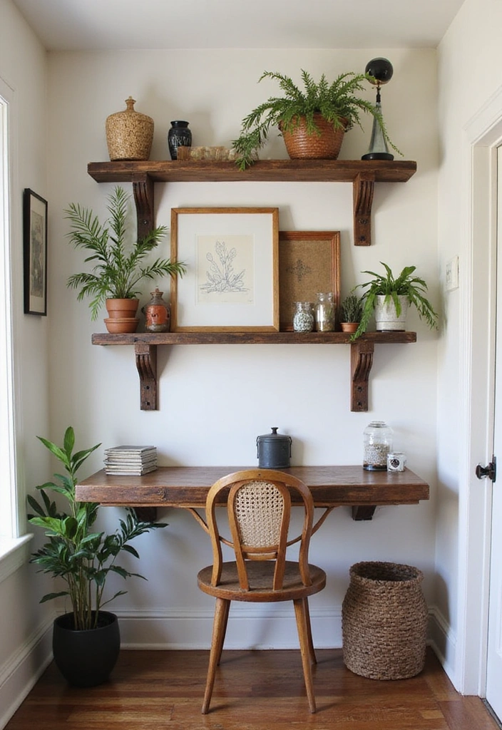 15 Corbel Styling Ideas to Elevate Your Home Office (Get Ready for #9!) - 15. Upcycled Corbels