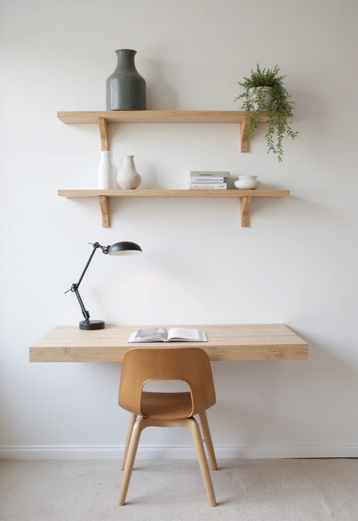 15 Corbel Styling Ideas to Elevate Your Home Office (Get Ready for #9!) - 7. Minimalist Corbels