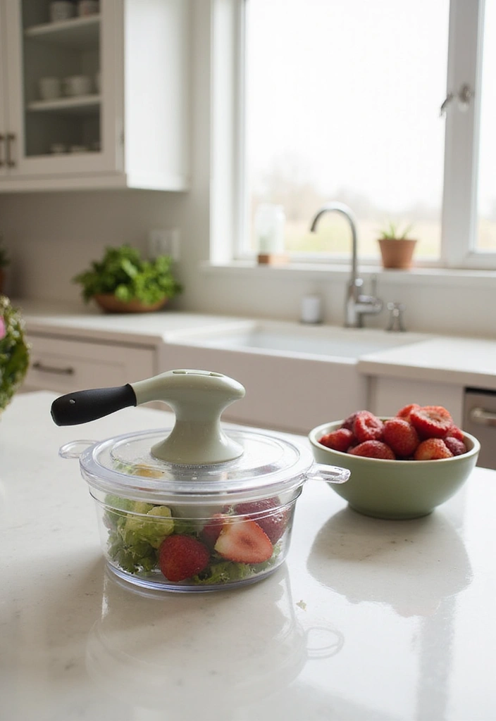 15 Fruit Storage Ideas That'll Keep Your Produce Fresh for Weeks (You Won't Believe #8!) - 14. Use a Salad Spinner for Rinsing and Drying