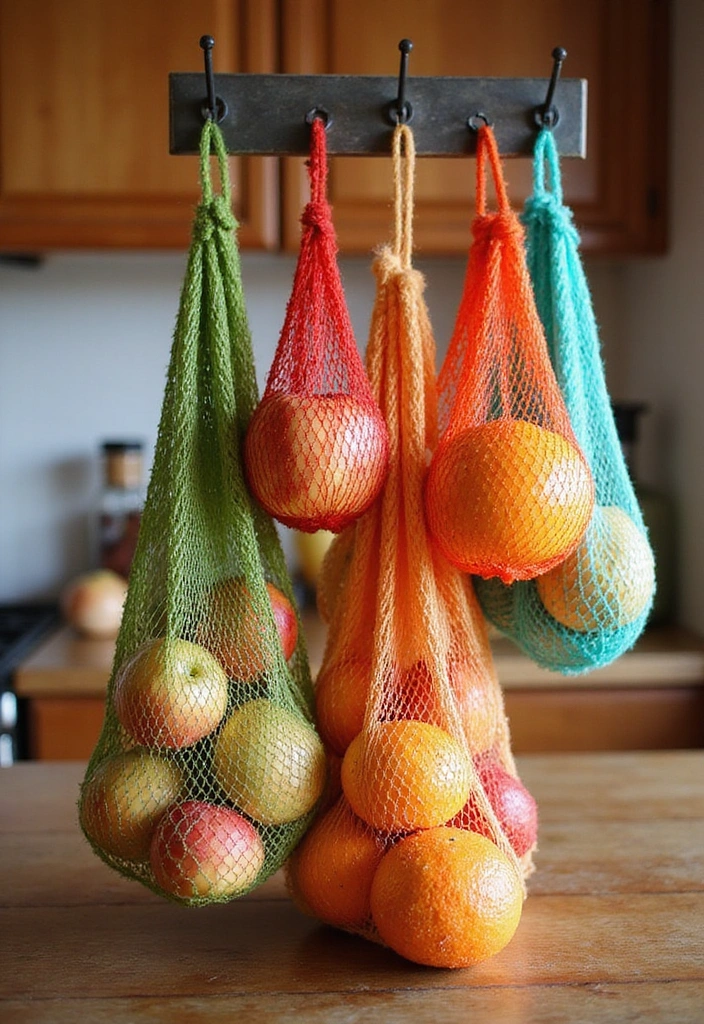 15 Fruit Storage Ideas That'll Keep Your Produce Fresh for Weeks (You Won't Believe #8!) - 4. Go for Mesh Bags for Airflow