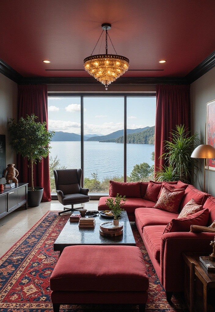 15 Lake House Color Schemes That Will Make You Want to Dive Right In (Wait Until You See #5!) - 14. Bold Jewel Tones