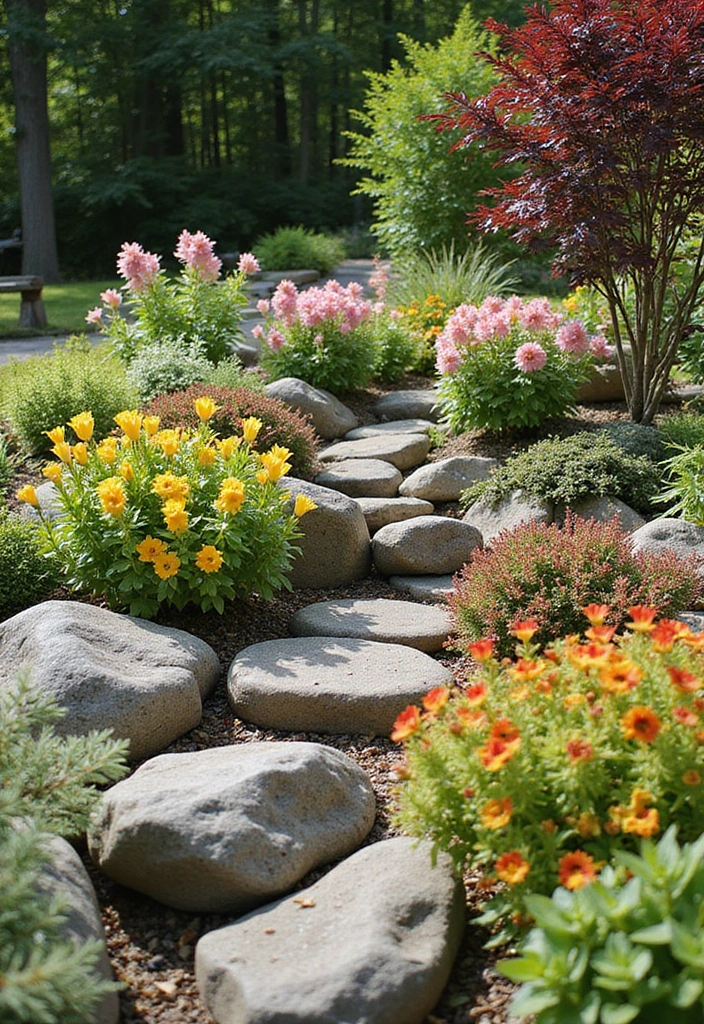 15 Stunning DIY Rock Garden Ideas That Will Transform Your Landscape (You Won't Believe #8!) - 12. Seasonal Rock Garden Changes