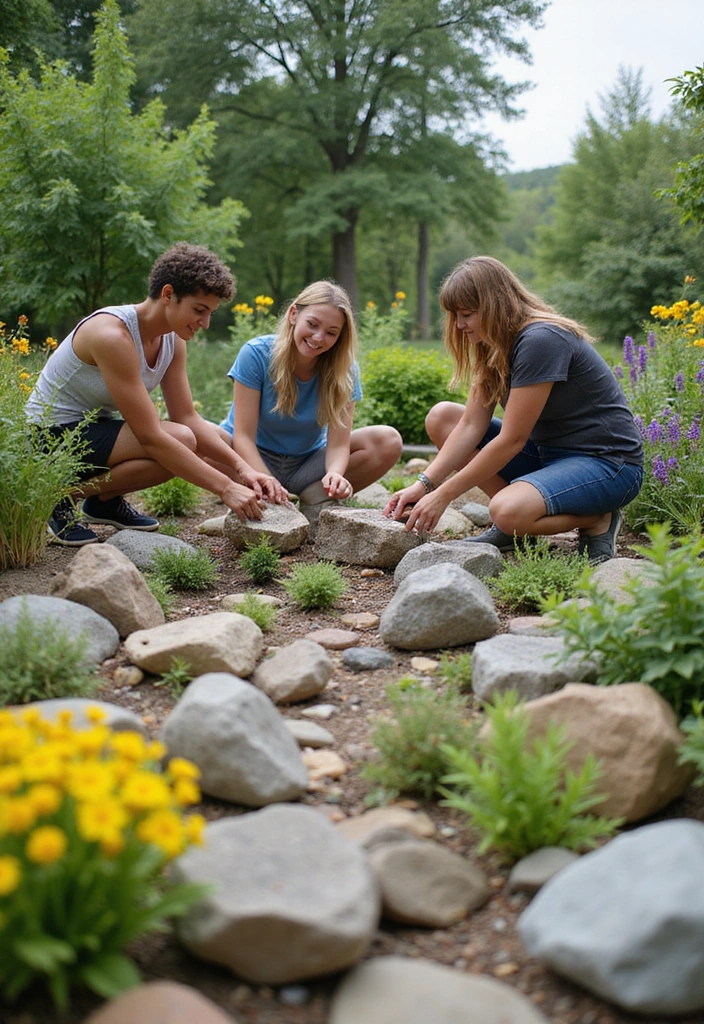 15 Stunning DIY Rock Garden Ideas That Will Transform Your Landscape (You Won't Believe #8!) - 15. Rock Garden Collaboration