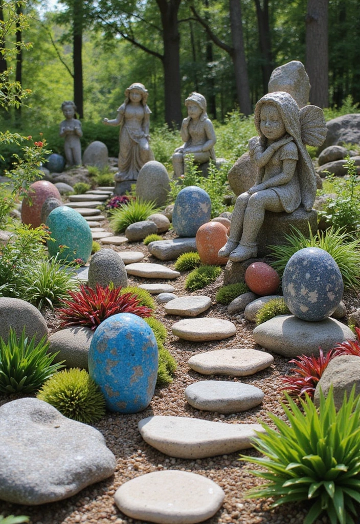 15 Stunning DIY Rock Garden Ideas That Will Transform Your Landscape (You Won't Believe #8!) - 9. Artistic Rock Sculptures