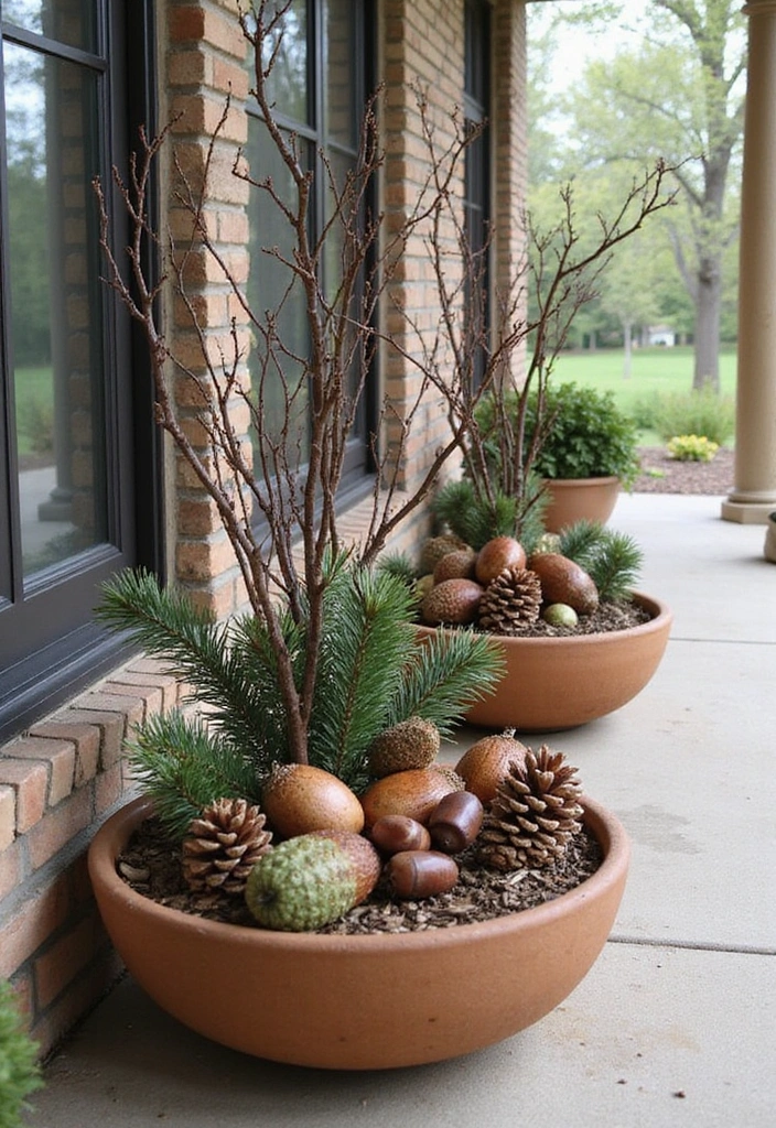 15 Stunning Fall Decorations for Your Porch (You Won't Believe #8!) - 14. Nature Touches