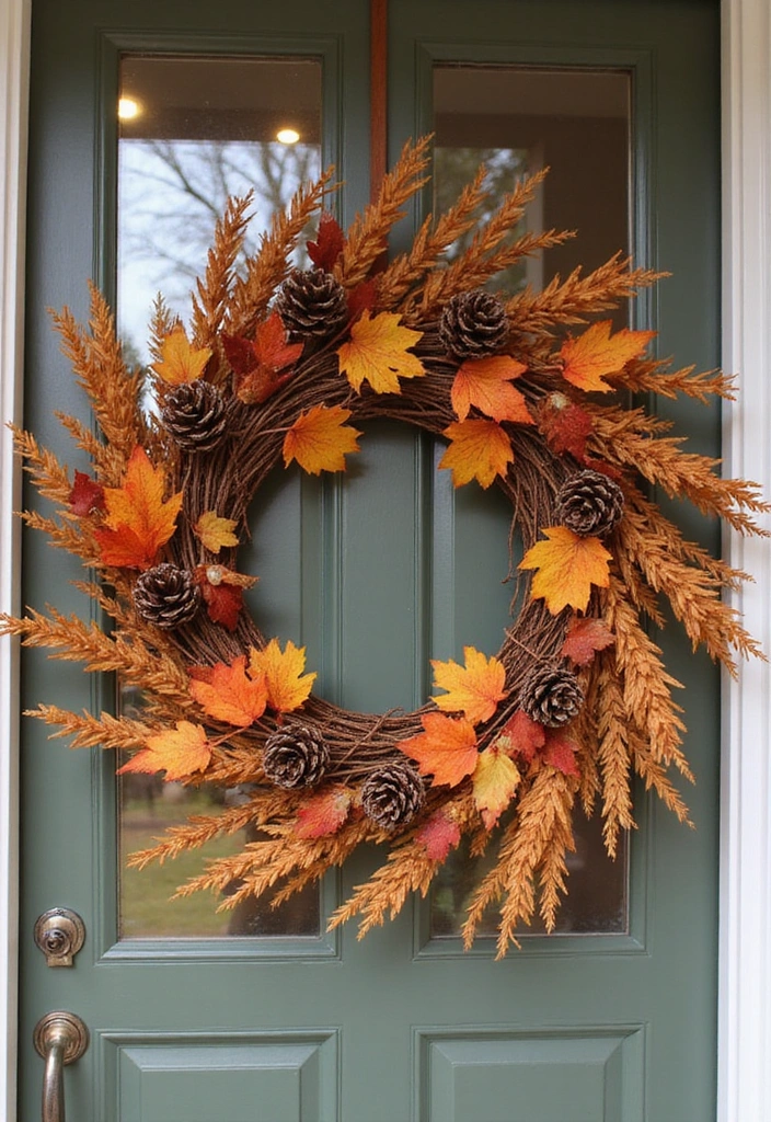 15 Stunning Fall Decorations for Your Porch (You Won't Believe #8!) - 3. Wreath Wonders