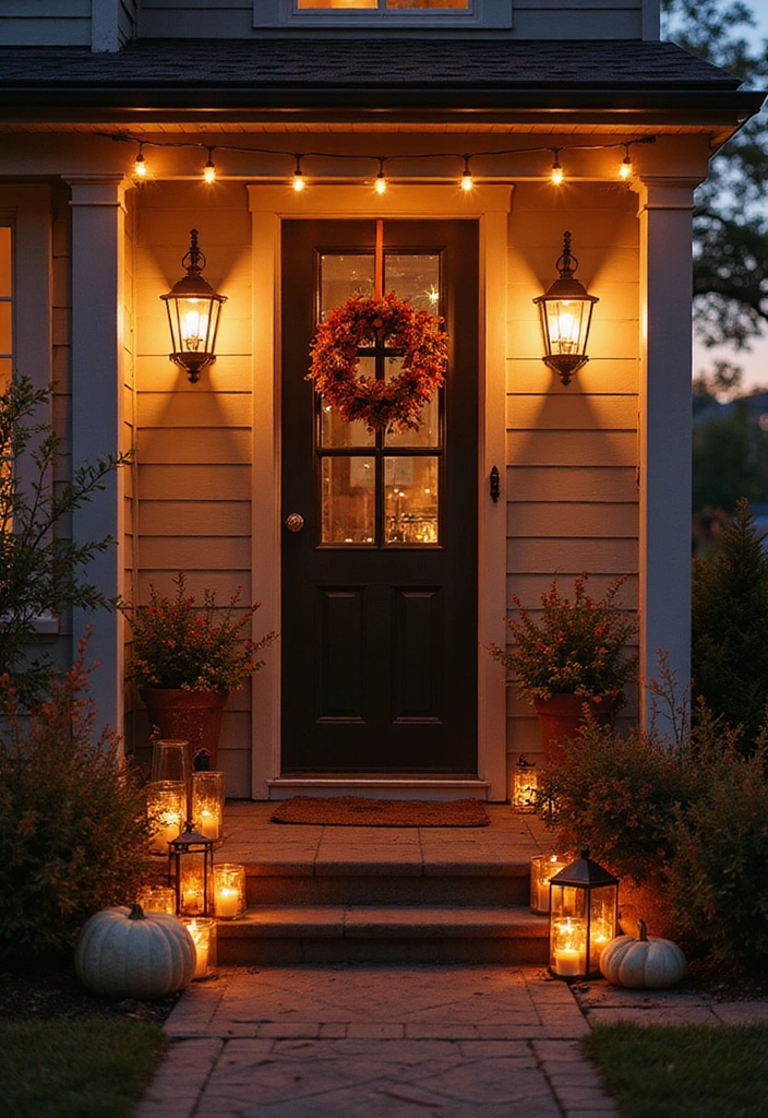15 Stunning Fall Decorations for Your Porch (You Won't Believe #8!) - 4. Lanterns and Lights