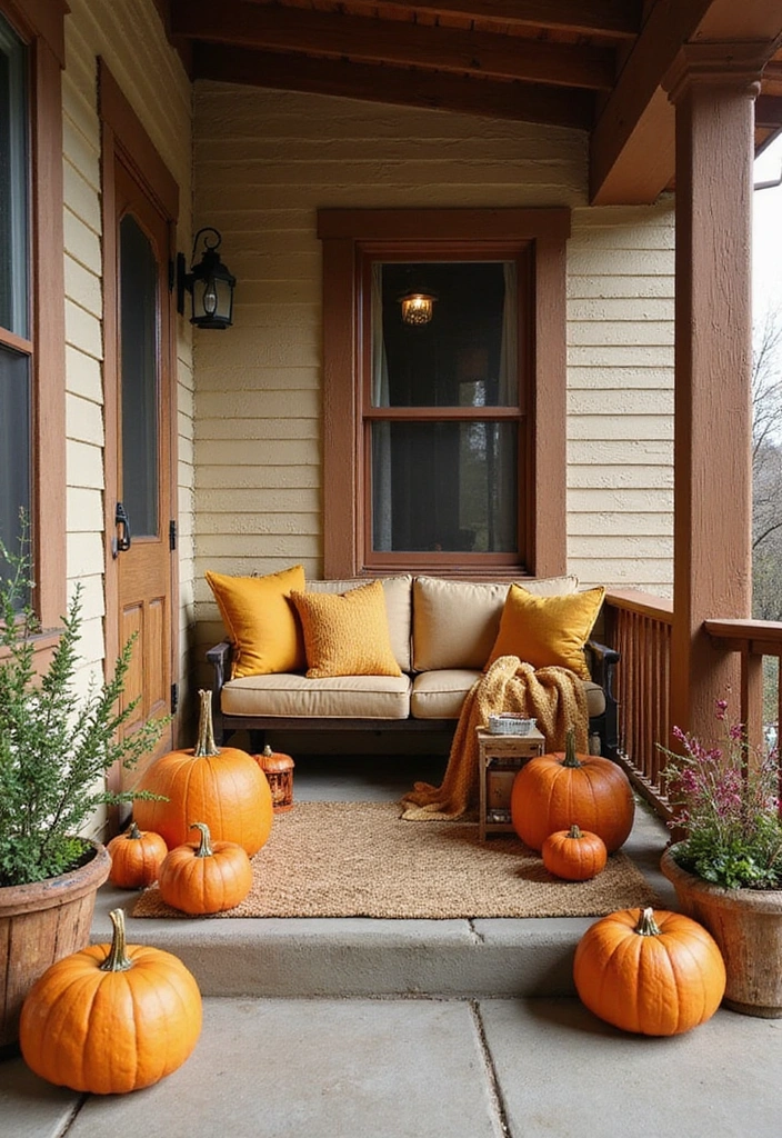 15 Stunning Fall Decorations for Your Porch (You Won't Believe #8!) - 5. Autumn Color Palette