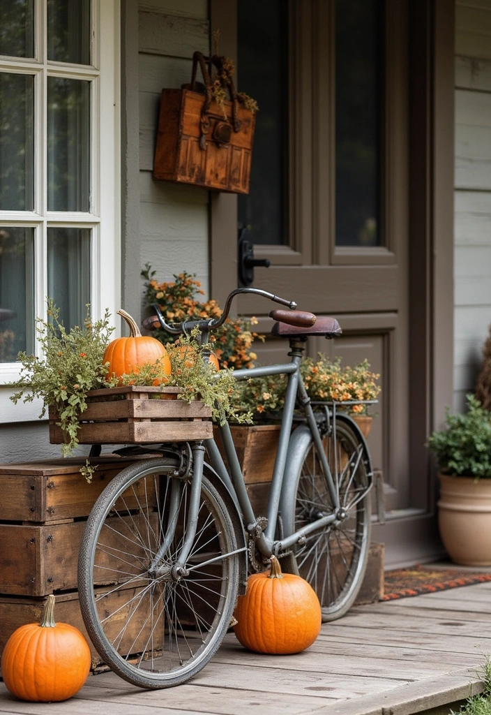 15 Stunning Fall Decorations for Your Porch (You Won't Believe #8!) - 9. Vintage Touches