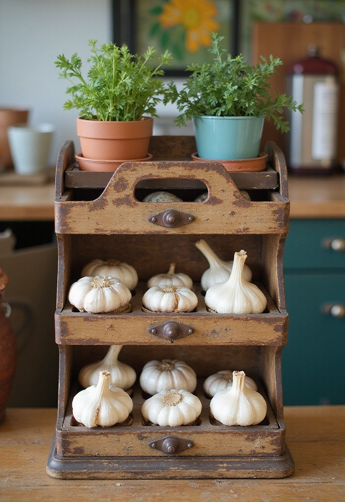 15 Vegetable Storage Hacks That Will Change Your Kitchen Game Forever! - 10. Repurpose Old Spice Racks