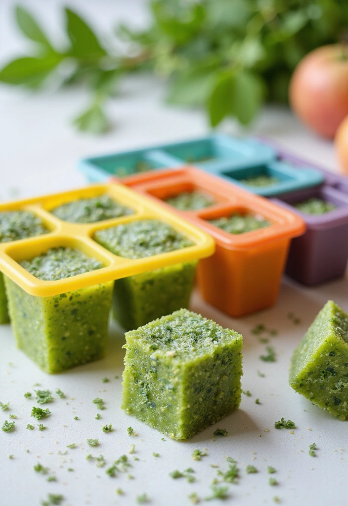 15 Vegetable Storage Hacks That Will Change Your Kitchen Game Forever! - 8. Utilize Ice Cube Trays for Herbs