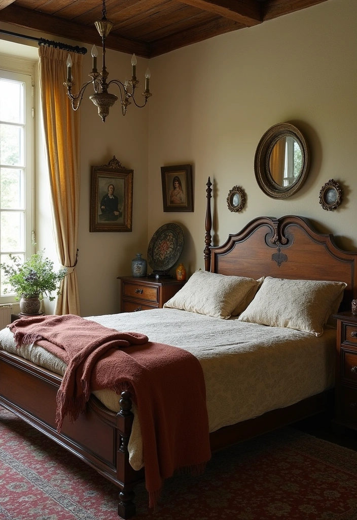 16 Beautiful Corbel Bed Frames That Will Transform Your Bedroom Into a Cozy Retreat (Check Out #8!) - 13. Vintage Revival