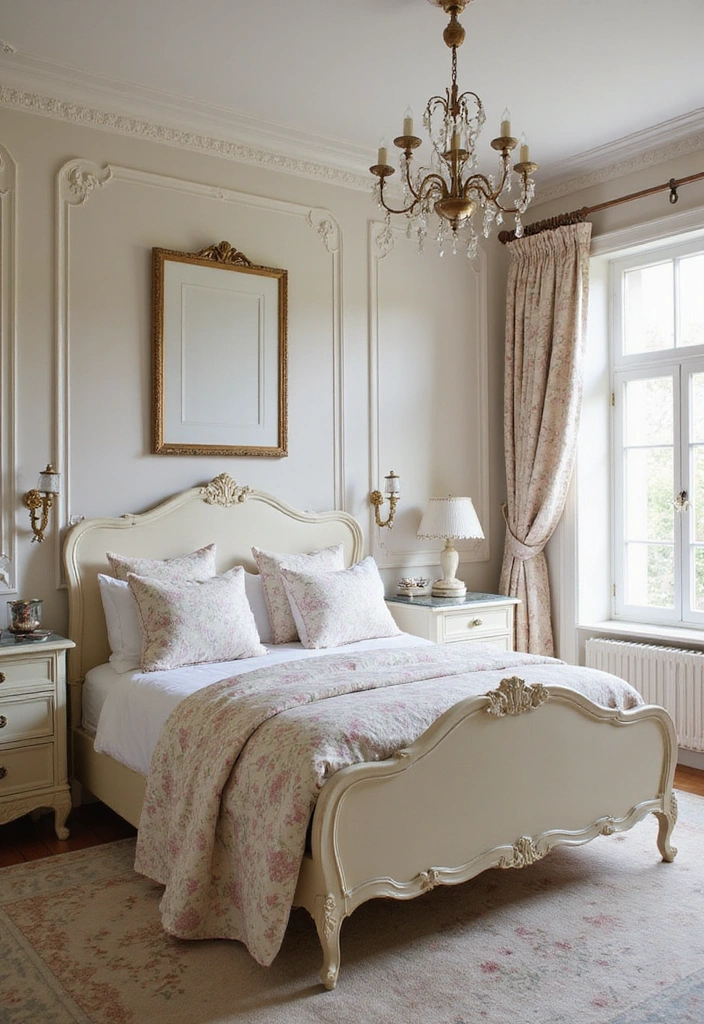 16 Beautiful Corbel Bed Frames That Will Transform Your Bedroom Into a Cozy Retreat (Check Out #8!) - 4. French Country Charm