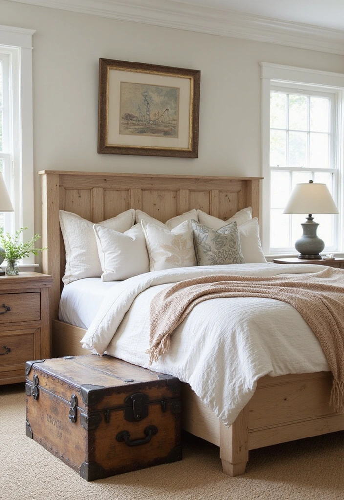 16 Beautiful Corbel Bed Frames That Will Transform Your Bedroom Into a Cozy Retreat (Check Out #8!) - 6. Farmhouse Fresh