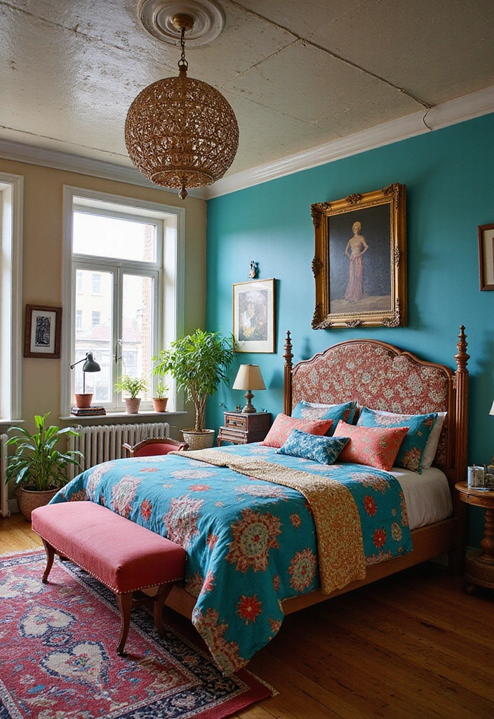 16 Beautiful Corbel Bed Frames That Will Transform Your Bedroom Into a Cozy Retreat (Check Out #8!) - 8. Eclectic Mix & Match