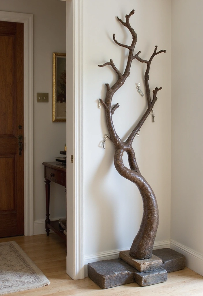 16 Creative Key Holder Solutions You Never Knew You Needed (Wait Until You See #6!) - 13. Artistic Sculpture Key Holder