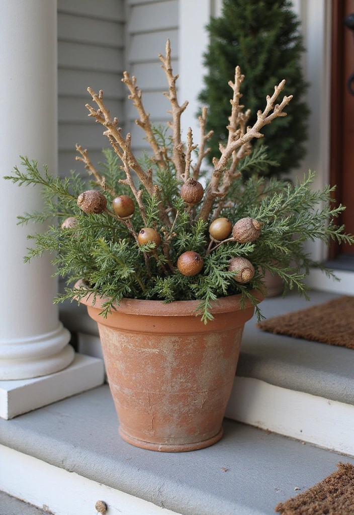 16 Fall Porch Decor Ideas That'll Make Your Home Feel Inviting! - 14. Natural Elements