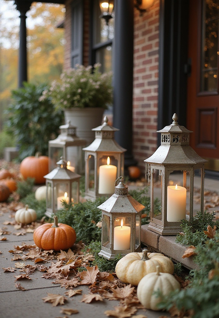 16 Fall Porch Decor Ideas That'll Make Your Home Feel Inviting! - 4. Seasonal Lanterns
