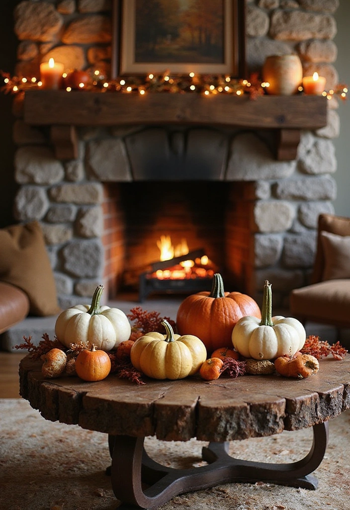 16 Family-Friendly Fireplace Decor Ideas for Fall That Will Create Lasting Memories! - 13. Gathering Place with a Low Table
