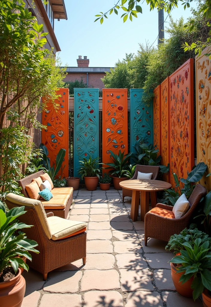 16 Foldable Room Dividers That Are Perfect for Any Space (Ideal for Quick Changes!) - 13. Decorative Privacy Panels
