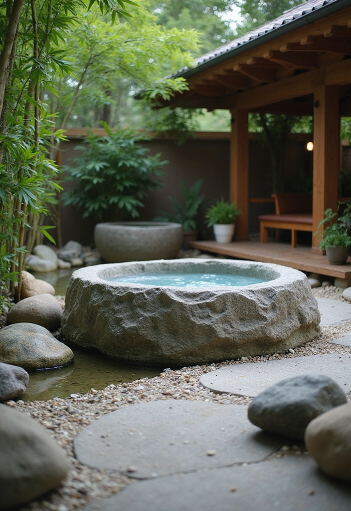 16 Luxury Hot Tub Patios That Redefine Outdoor Elegance (You’ll Want #8!) - 9. Zen Sanctuary