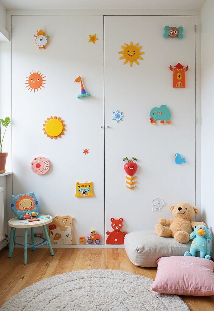 17 Fun Kids Room Divider Ideas That Will Make Playtime Extra Special (You’ll Adore #3!) - 10. Interactive Wall Stickers