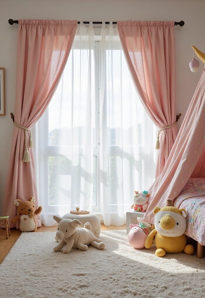 17 Fun Kids Room Divider Ideas That Will Make Playtime Extra Special (You’ll Adore #3!) - 3. Magical Fairy Tale Curtain