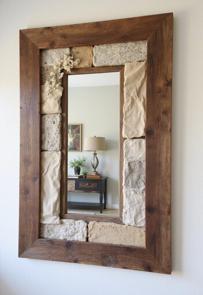18 DIY Entryway Mirror Ideas That'll Make Your Guests Go WOW! - 15. Layered Frame Mirror