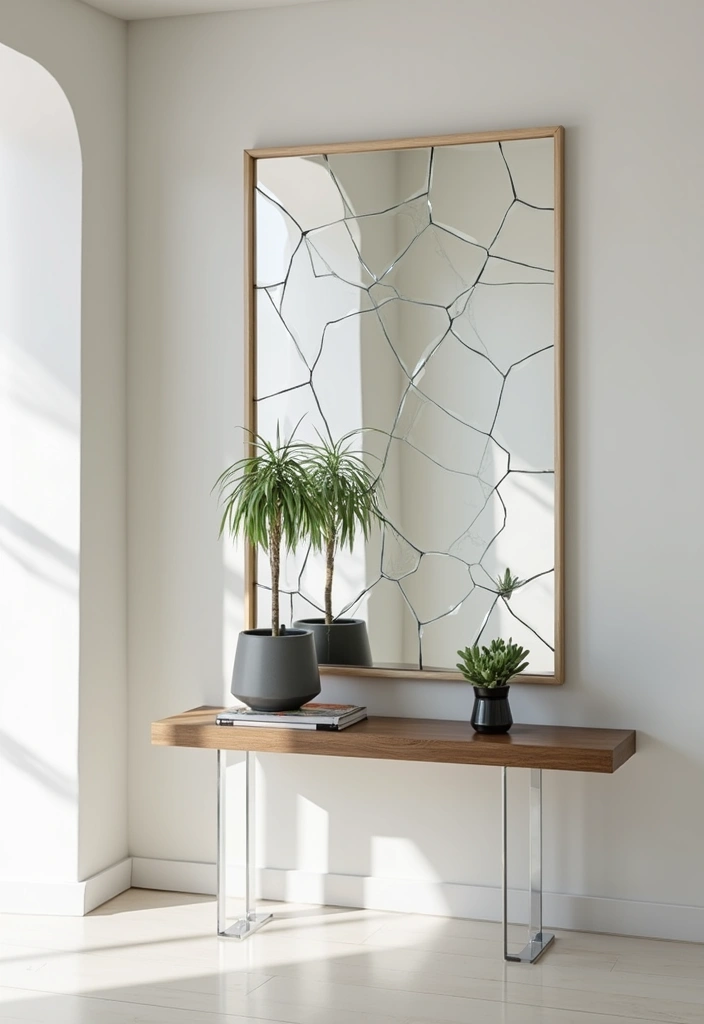 18 DIY Entryway Mirror Ideas That'll Make Your Guests Go WOW! - 5. Minimalist Frame-less Mirrors
