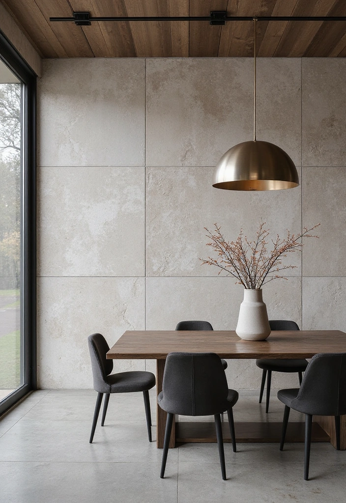 18 Luxury Stone Wall Ideas That Will Make Your Home Feel Like a Million Bucks! - 2. Sleek Modernity with Flat Stone Panels
