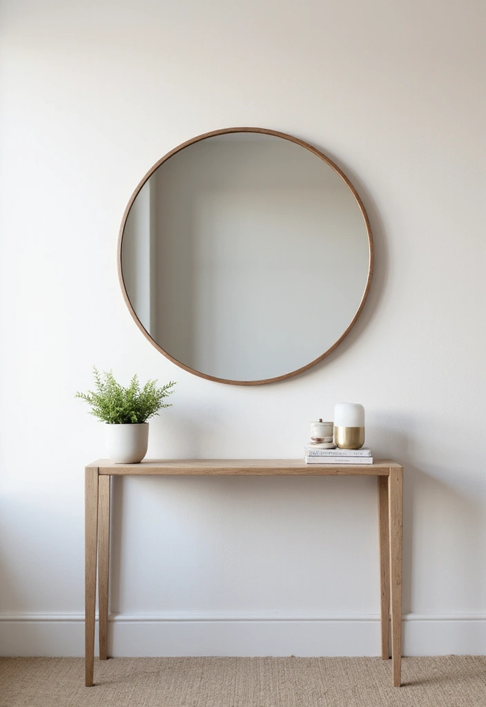 18 Modern Entryway Mirror Designs That Are Totally Instagrammable (Don’t Miss #6!) - 1. Sleek Round Mirrors