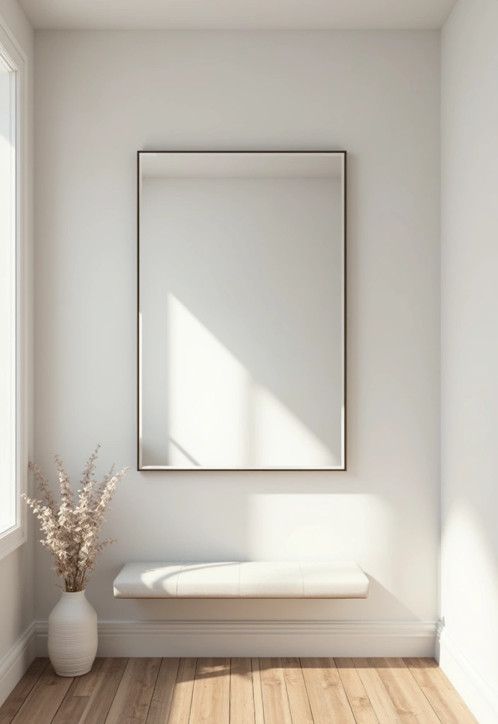 18 Modern Entryway Mirror Designs That Are Totally Instagrammable (Don’t Miss #6!) - 10. Floating Mirrors