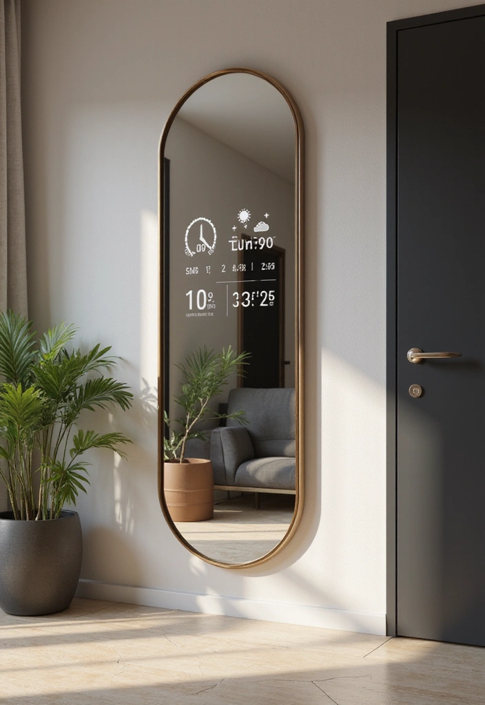 18 Modern Entryway Mirror Designs That Are Totally Instagrammable (Don’t Miss #6!) - 15. Smart Mirrors