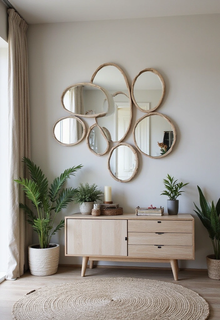 18 Modern Entryway Mirror Designs That Are Totally Instagrammable (Don’t Miss #6!) - 18. Multi-Sided Mirrors