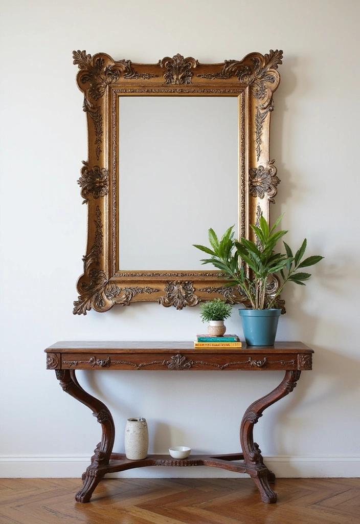 18 Modern Entryway Mirror Designs That Are Totally Instagrammable (Don’t Miss #6!) - 3. Artistic Framed Mirrors