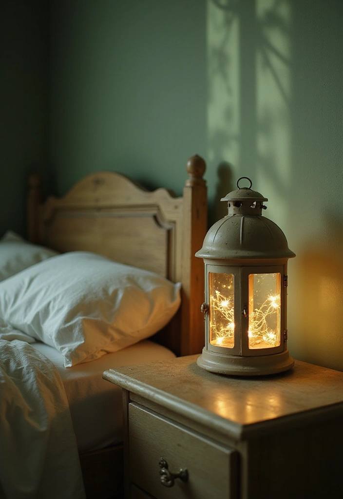 18 Sage Green Bedroom Lighting Ideas That'll Set the Perfect Mood (Don't Miss #5!) - 15. Unique Lanterns