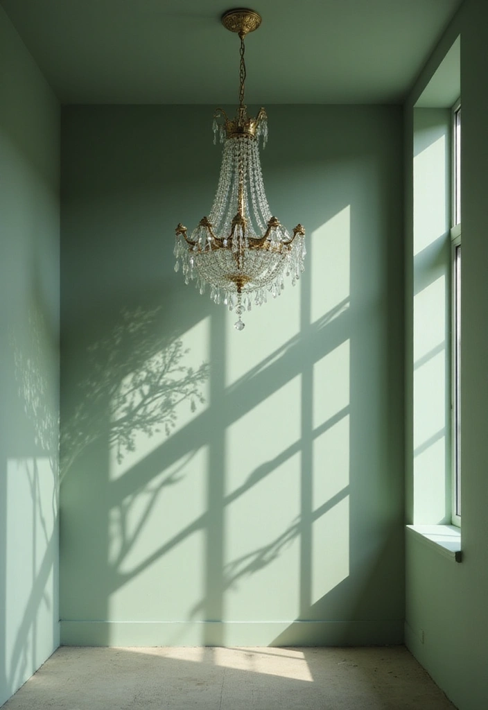 18 Sage Green Bedroom Lighting Ideas That'll Set the Perfect Mood (Don't Miss #5!) - 5. Chic Chandeliers