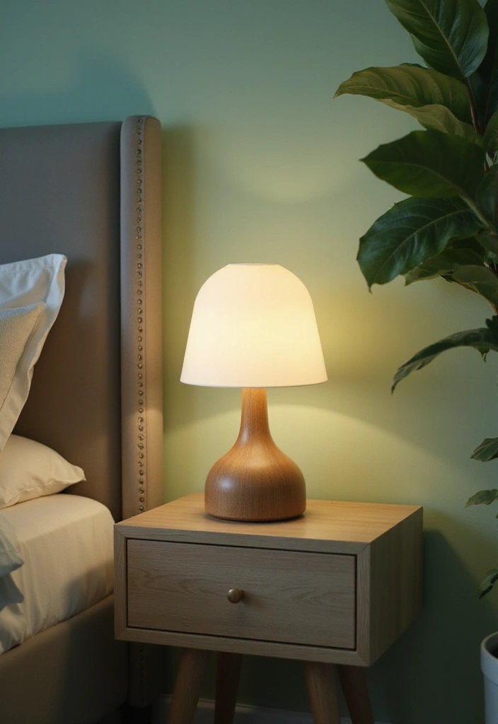 18 Sage Green Bedroom Lighting Ideas That'll Set the Perfect Mood (Don't Miss #5!) - 9. Touch Control Lamps