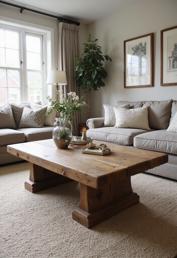 18 Unique Corbel Furniture Designs That Will Change Your Home Game! - 1. Rustic Wooden Corbel Coffee Tables