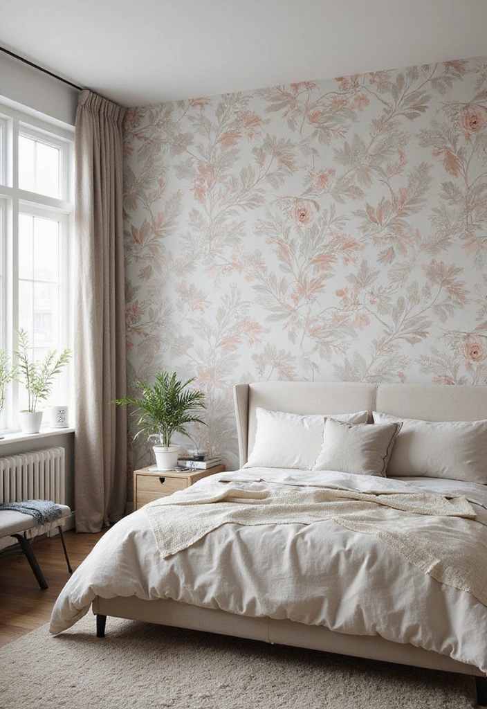 19 Artistic Bedroom Accent Wall Ideas That Showcase Your Unique Style and Personality! - 7. Artistic Wall Decals