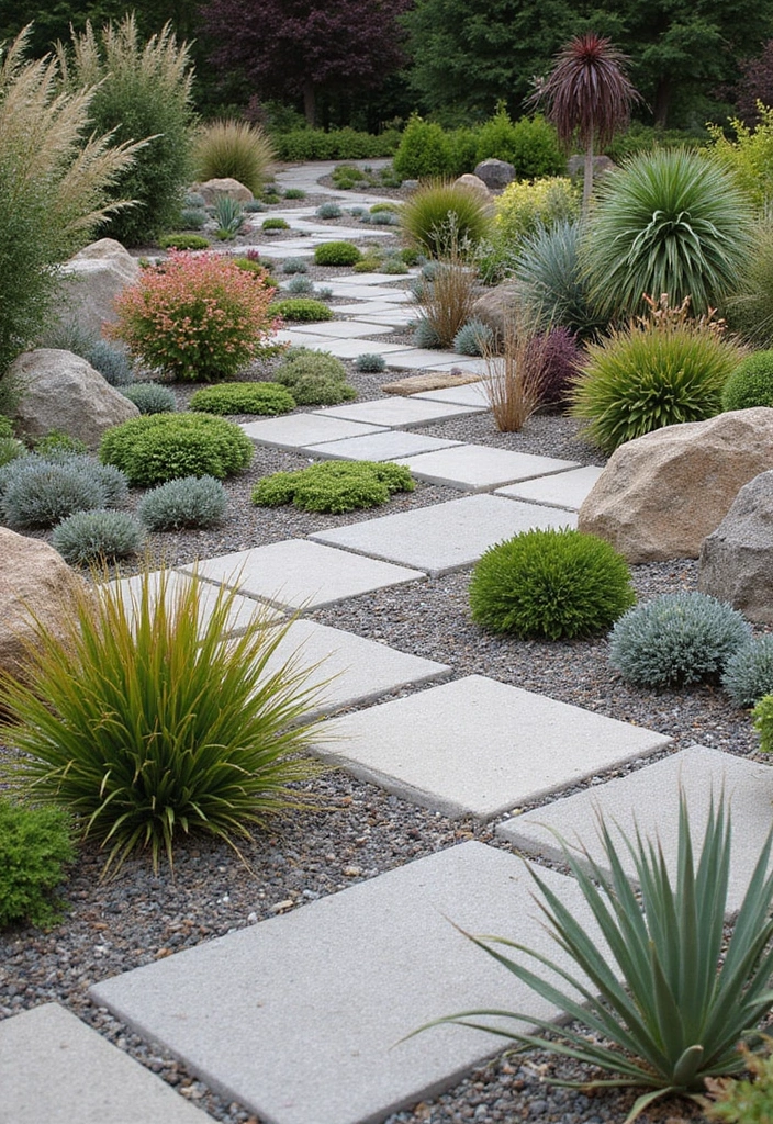 19 Beautiful Low-Maintenance Rock Garden Ideas for Busy Homeowners (You’ll Want #6!) - 13. Geometric Designs