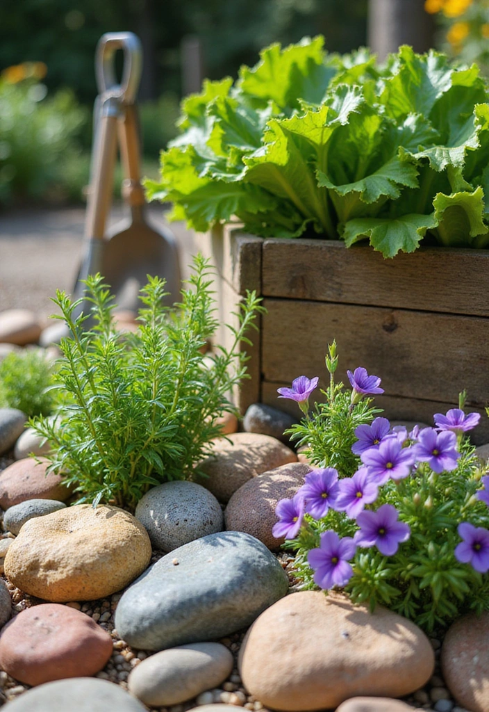 19 Beautiful Low-Maintenance Rock Garden Ideas for Busy Homeowners (You’ll Want #6!) - 6. Edible Rock Garden