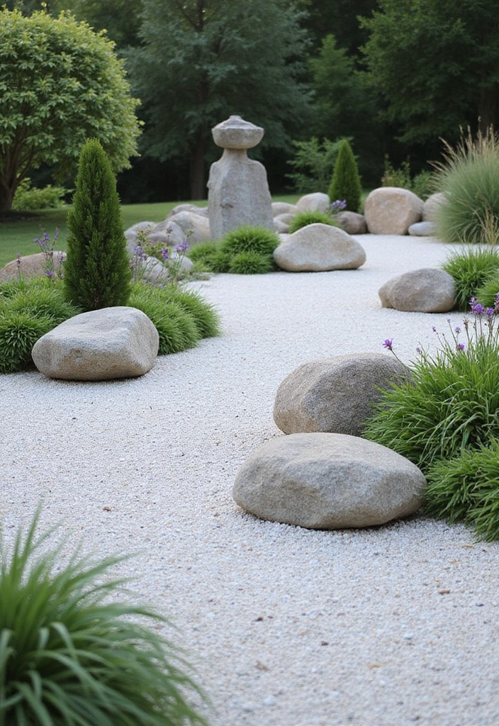 19 Beautiful Low-Maintenance Rock Garden Ideas for Busy Homeowners (You’ll Want #6!) - 8. Elegant Minimalism