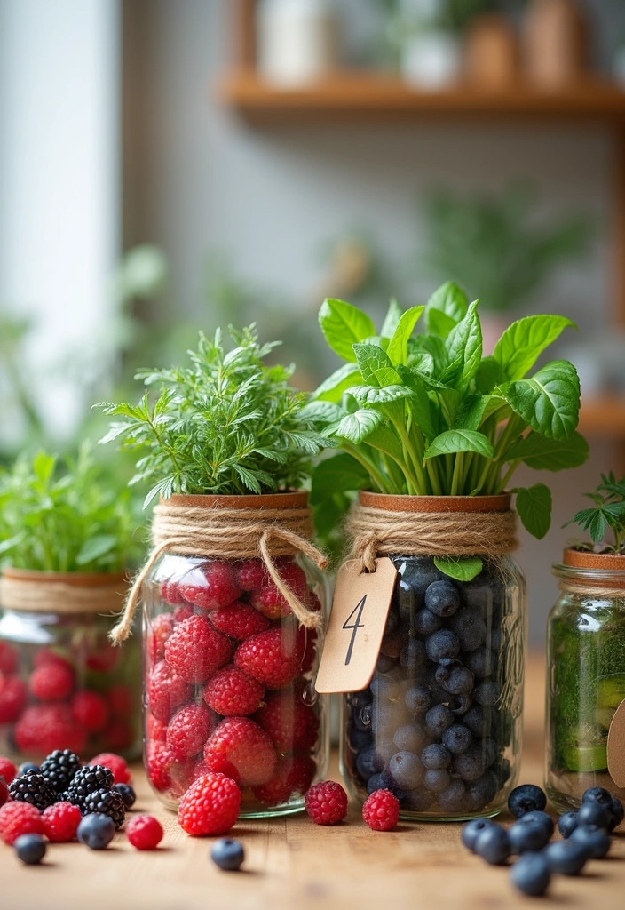 19 DIY Homemade Storage Solutions for Fruits and Vegetables (You Can Make Today!) - 3. Repurposed Mason Jars