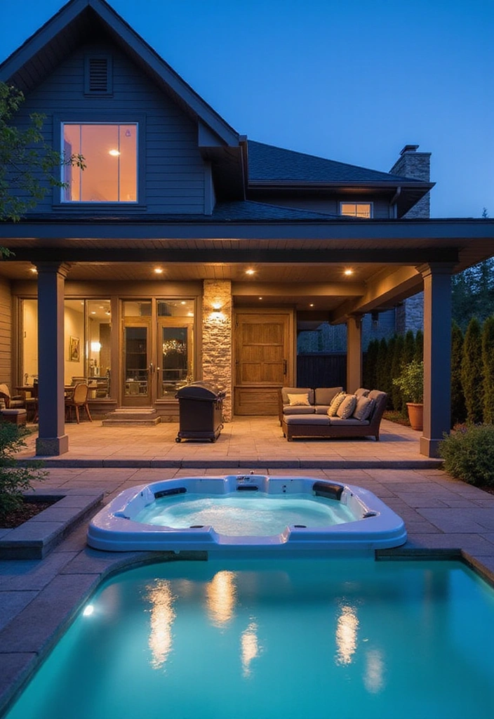 19 Modern Hot Tub Patios That Redefine Outdoor Luxury! - 10. Smart Tech Integration