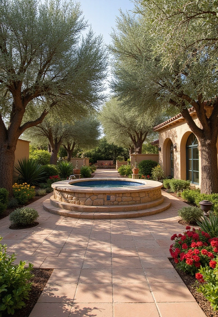 19 Modern Hot Tub Patios That Redefine Outdoor Luxury! - 12. Mediterranean Escape