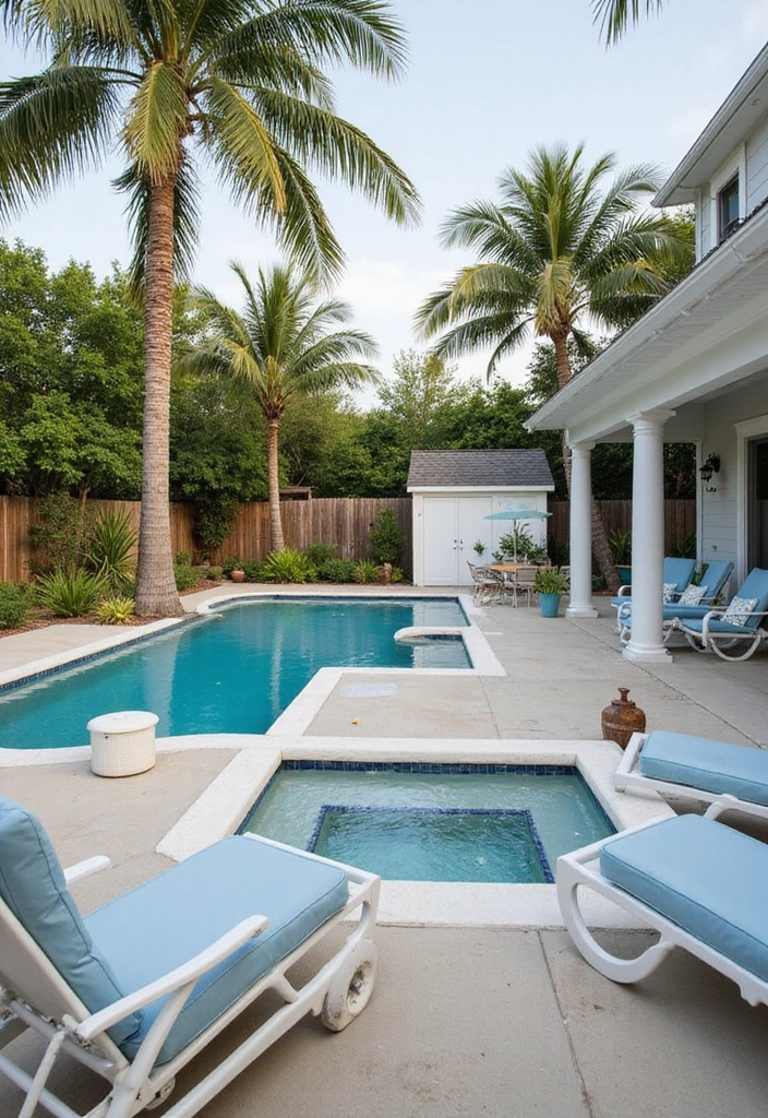 19 Modern Hot Tub Patios That Redefine Outdoor Luxury! - 4. Contemporary Coastal Retreat